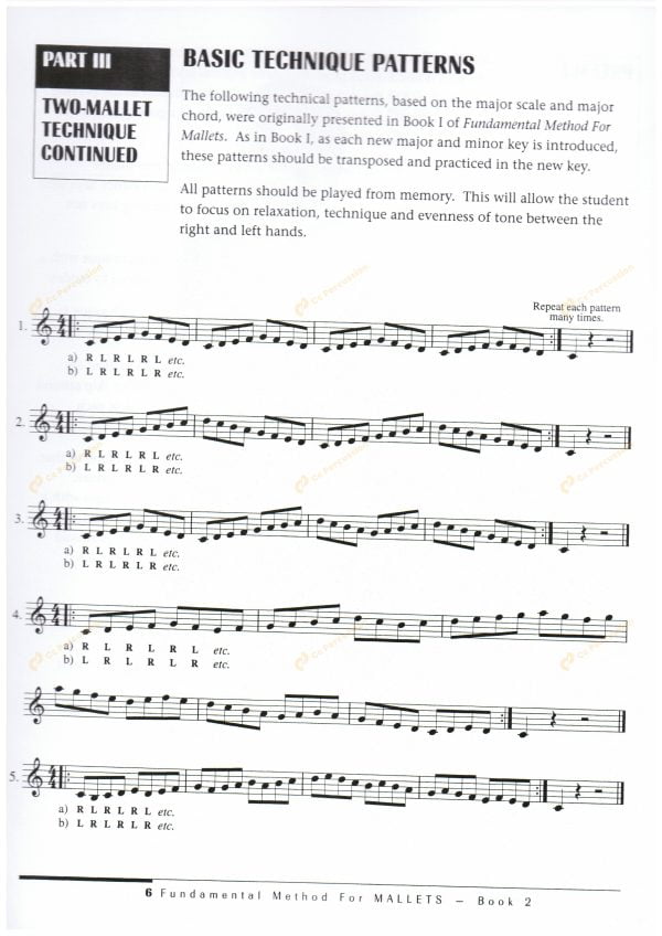 Peters-Fundamental Method for Mallets Book 2 彼德斯 – 鍵盤樂器演奏的基礎方法（第二冊）：圖片 4