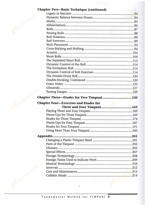 Peters - Fundamental Method for Timpani 彼德斯 - 定音鼓演奏的基礎方法：圖片 3