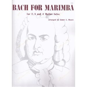 Moore - Bach for Marimba for 2, 3, and 4 Mallet Solos 摩爾 - 改編巴哈的馬林巴2, 3, 4槌獨奏作品