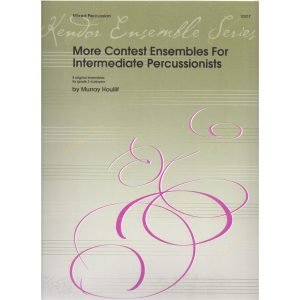 【預購商品】Houllif - More Contest Ensembles for Intermediate Percussionists 霍利夫 - 更多中階打擊樂手的重奏比賽作品集
