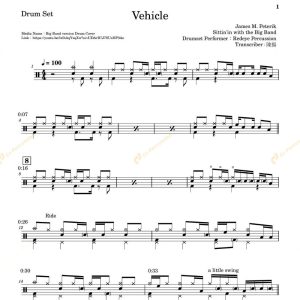 【The Ides of March】【Sittin'in with the Big Band】【電子樂譜】Vehicle 爵士大樂隊版-Lv.4