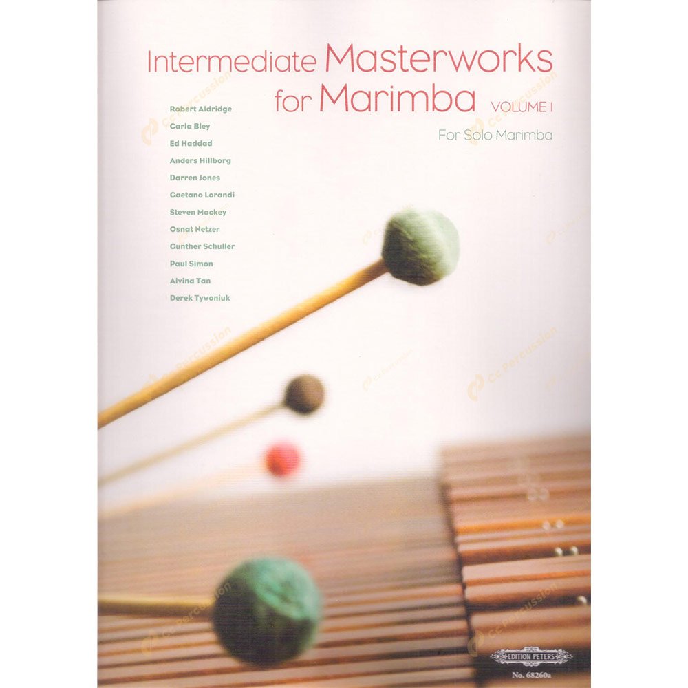 Zeltsman - Intermediate Masterworks for Marimba Volume I (For Solo Marimba) 澤爾茲曼-第一卷中階馬林巴木琴大師作品(給獨奏馬林巴)