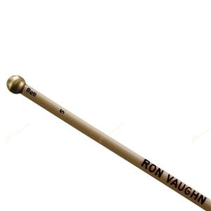 【Ron Vaughn】Mbell-5R 中型鐘琴槌 1/2吋黃銅頭 3/16 *14吋藤柄