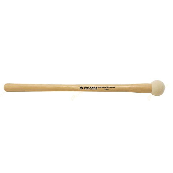 【預購商品】【Salyers】MAB1 行進藝術菁萃系列 行進大鼓棒 山胡桃木柄 硬毛氈棒頭 建議16"-18"大鼓