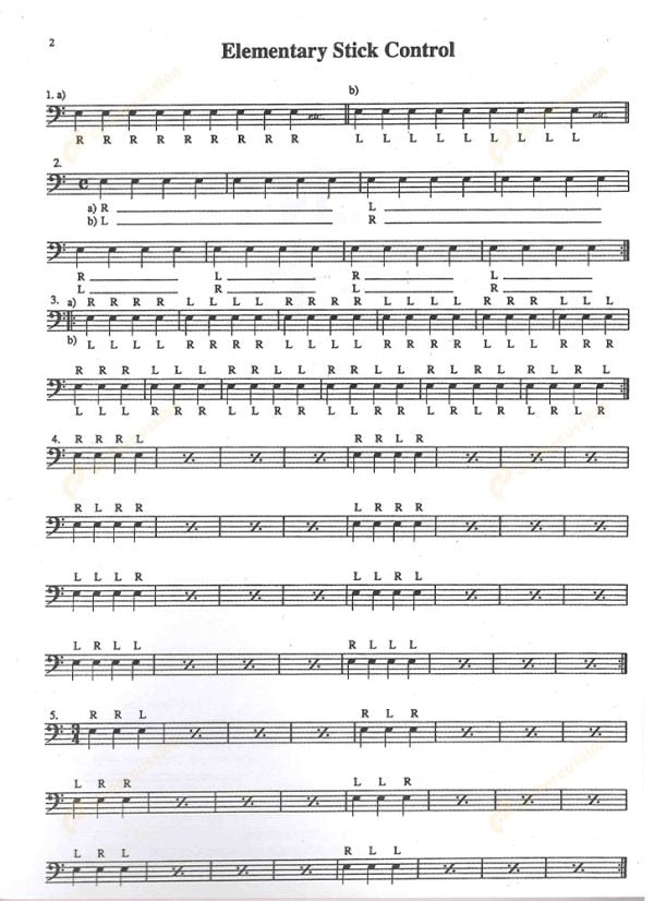 Peters - Elementary Snare Drum Studies 彼得斯 - 初階小鼓練習教本：圖片 2